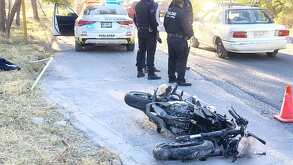 Accidentes de motociclistas en Santa Catarina, Nuevo León.