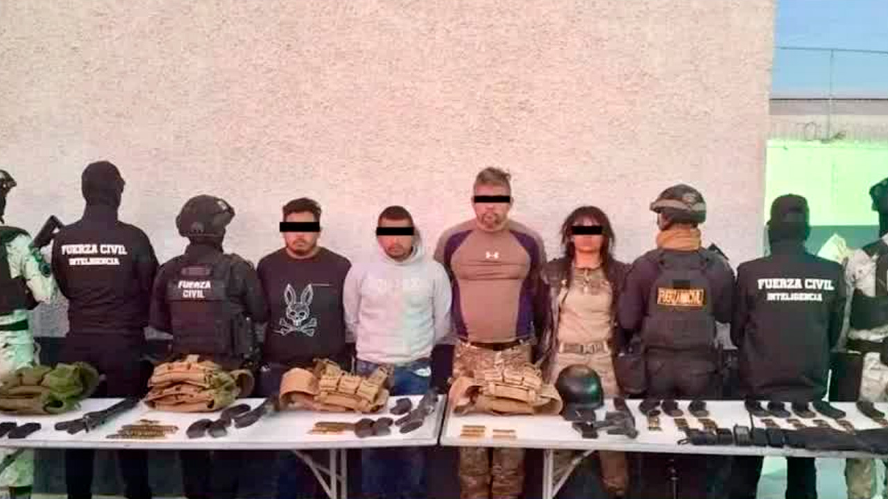 Cuatro presuntos generadores de violencia fueron detenidos en Linares, Nuevo León, durante un operativo conjunto entre Sedena, Guardia Nacional y Fuerza Civil.