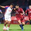 Samuel González y Alan Ruiz durante el Tepatitlán vs Atlante.