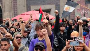 Integrantes de la Generación Z en marcha