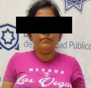 Mujer detenida por robo