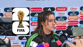 Carlos Acevedo en conferencia de prensa de cara al partido amistoso ante Uruguay.