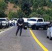 Zona acordonada en carretera Uruapan–Paracho de presuntos delincuentes relacionados con el asesinato de Carlos Manzo en Uruapan Michoacán