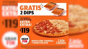 Promoción de piza en  Little Ceasars