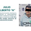Ficha de detención de la Fiscalía. Hombre con mostacho y ojos blurreados aparece
