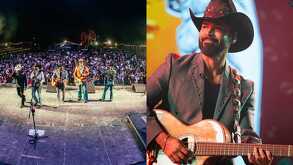 La Leyenda cantando en el Bendito Rodeo