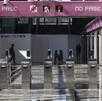 Torniquetes de la estación Observatorio de la Línea 1 del Metro de la Ciudad de México durante la ceremonia de reapertura.
