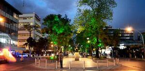 vialidad con camellón en medio