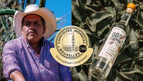 Melesio Meza Correa, maestro mezcalero productor del 