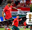 João Félix y Cristiano Ronaldo con la Selección de Portugal.