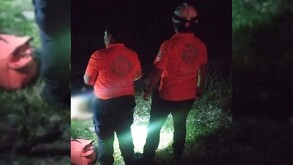 Movilización de rescatistas en río San Juan.