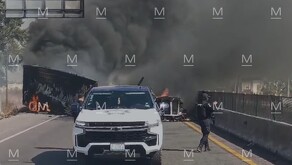 Quema de tráileres en Pénjamo tras violencia en Michoacán.