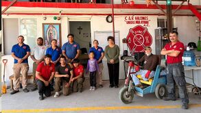 Bomberos Halcón SCI del sector San Genaro–Bella Vista, en el municipio de Cadereyta.
