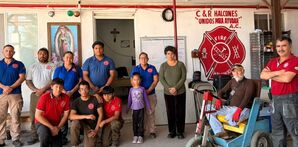Bomberos Halcón SCI del sector San Genaro–Bella Vista, en el municipio de Cadereyta.