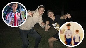 Armando y Luis Emilio González, delanteros mexicanos, en diferentes etapas de su vida.