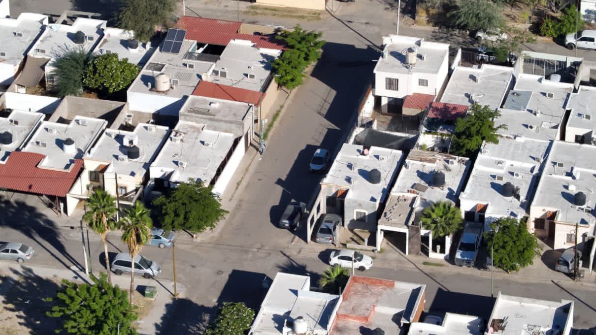 Imagen panorámica de la colonia Adolfo López Mateos en Hermosillo, Sonora.