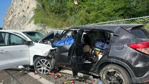 Seis personas originarias de Guanajuato perdieron la vida y siete más terminaron con lesiones en un choque frontal en Tepic-Vallarta