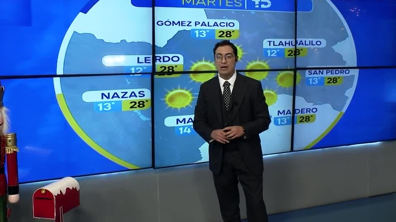 César Meléndez nos da el pronóstico del tiempo en Laguna para este martes 18 de noviembre de 2025.