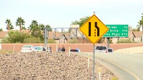 Avenida donde un menor de 11 años perdió la vida al recibir una bala perdida en Las Vegas.