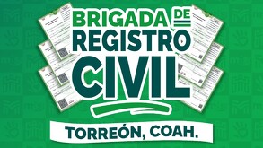 Brigada de Registro Civil  que se realizará esta semana para apoyar a la ciudadanía.