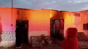 Imagen de una casa en San Pedro, Coahuila, en ruinas luego de que se quemara.