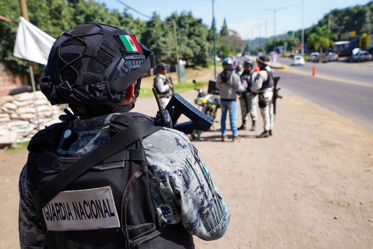 Imagen que refleja el operativo de seguridad en varios estados de México.