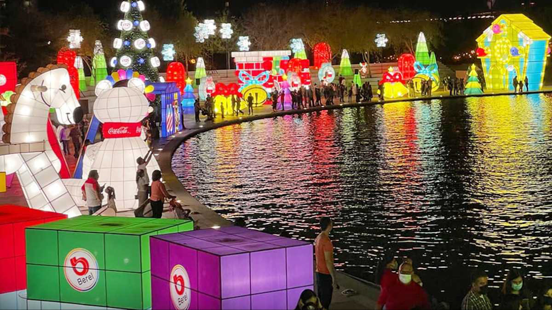 Luztopía, el festival navideño de figuras iluminadas ahora regresa con la temática de Expreso Polo Norte.