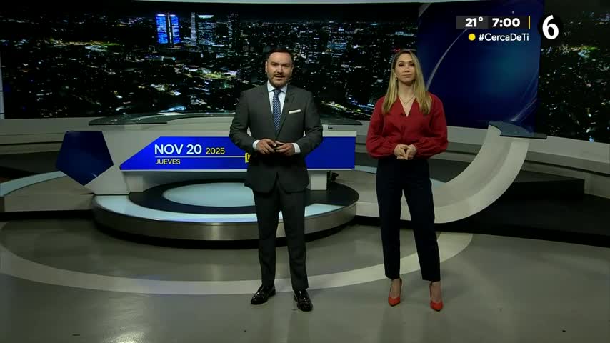 Telediario nocturno CdMx, jueves 20 de noviembre de 2025.