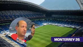 Pedro Esquivel, directivo de Rayados hablando del Estadio Monterrey.