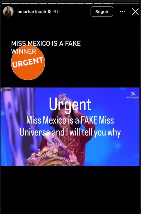 Omar Harfouch llama 'falsa ganadora' a Fátima Bosch