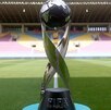 Trofeo del Mundial Sub-17 que será entregado a la selección que gane la próxima final del certamen el jueves 27 de noviembre.