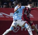 Jugador del Tepatitlán FC y de la Jaiba Brava durante el partido de ida de la Semifinal de la Expansión MX 2025.