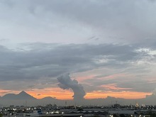 Captan extrañas nubes en el cielo de Monterrey