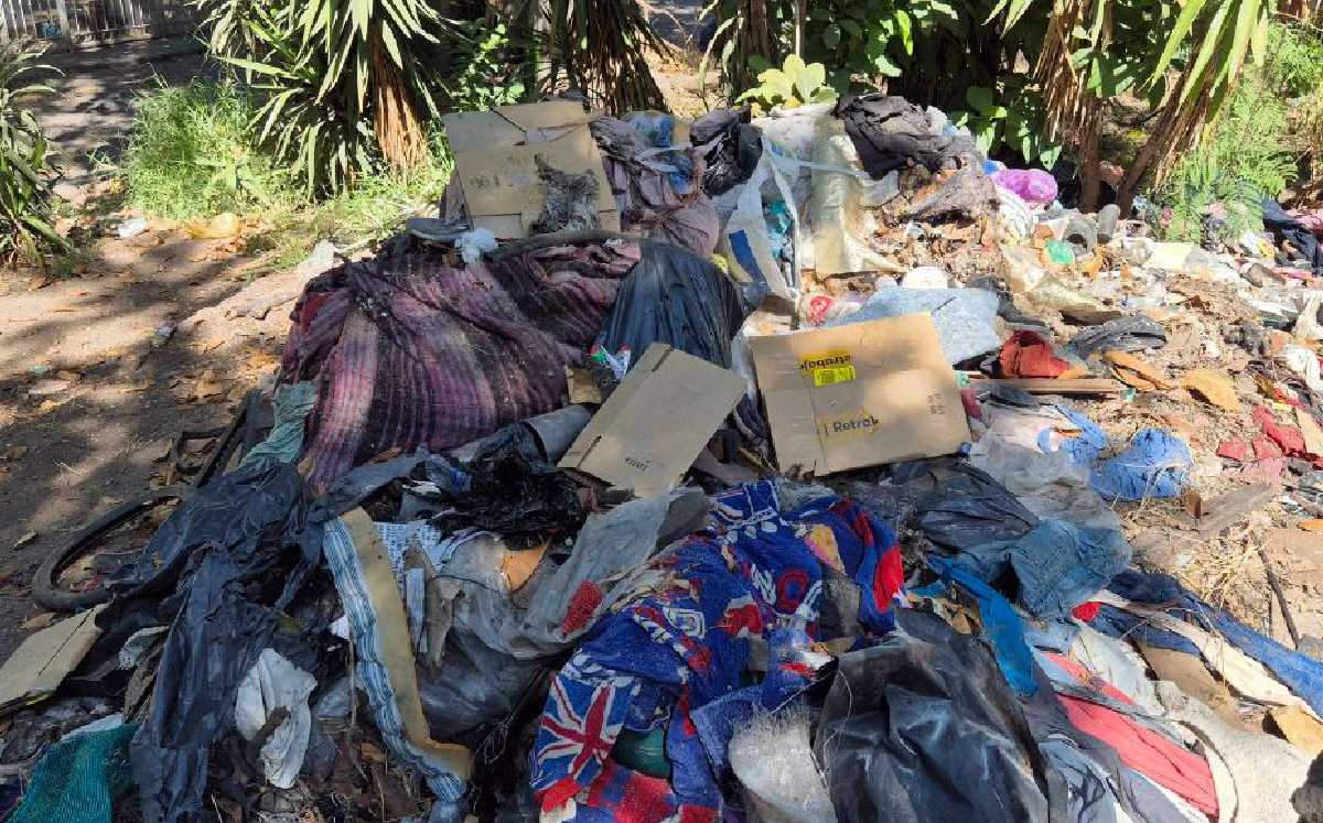 Montón de basura cumulada