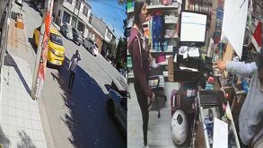 Hombre intentando asaltar una tienda en Torreón