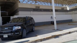 Hospital General de Lerdo, donde fue llevada una mujer luego de quitarse la vida en su vivienda.