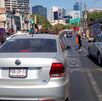 Autos circulando por la Ciudad de México de acuerdo al Hoy No Circula establecido