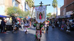 Danzas que participan en las peregrinaciones de Torreón.