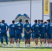Jugadores del América durante su entrenamiento.