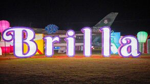 Letras de Brilla, evento navideño que se celebra de manera anual en Atlixco.