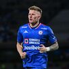Mateusz Bogusz en un partido con Cruz Azul