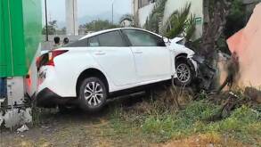 Accidente en avenida Constitución