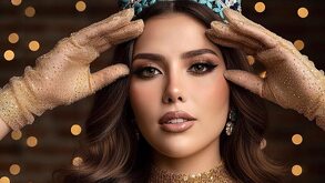 Alma Gisselle Gutiérrez Alonso, Miss Puebla 2025, con las manos sobre el rostro.