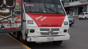 Una unidad del transporte público en Puebla, en mal estado.