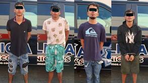 Los detenidos fueron puestos a disposición del Ministerio Público