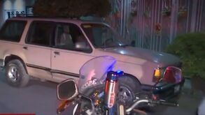 Foto tomada del noticiero, camioneta blanca responsable de accidente en Nueva Zaragoza.