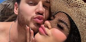 Fede Dorcaz junto a Mariana Ávlila antes de que el modelo fuera asesinado en la Ciudad de México.