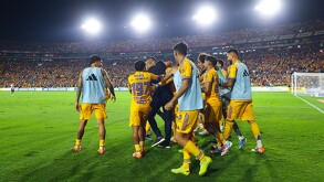 Tigres durante el encuentro de la jornada 17 del Apertura 2025.