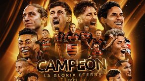 Flamengo saliendo campeón de Copa Libertadores