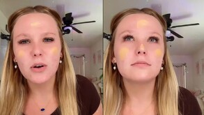 joven mujer maquillandose mientras cuenta cómo descurbió la infidelidad de su novio.